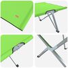 vidaXL Lit de camping pliant Vert 194 x 62,5 x 42,5 cm Oxford et acier
