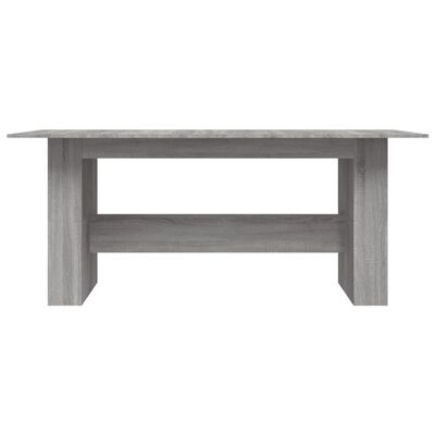 vidaXL Table à dîner sonoma gris 180x90x76 cm bois d'ingénierie