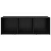 vidaXL Ensemble meuble TV Noir 72 x 35 x 37 cm Bois d'ing&eacute;nierie