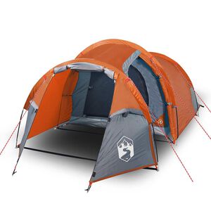 vidaXL Tente de camping tunnel 2 personnes orange imperm&eacute;able