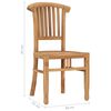 vidaXL Ensemble &agrave; manger de jardin 9 pcs bois de teck solide