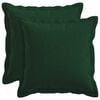 vidaXL Coussin HOUTEN 2 pi&egrave;ces Vert fonc&eacute; Lin synth&eacute;tique