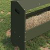 vidaXL Trough d'alimentation pour le b&eacute;tail Vert olive 79 x 35 x 62 cm