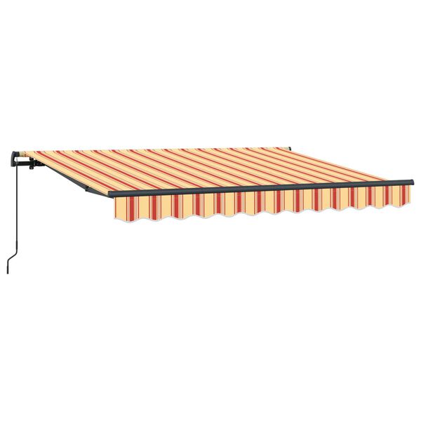 vidaXL Auvent R&eacute;tractable Jaune 350 x 200 cm tissu