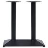 vidaXL Pied de table de bistro noir 70x40x72 cm fonte