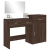 vidaXL Ensemble de coiffeuse 3 pcs ch&ecirc;ne marron bois d'ing&eacute;nierie