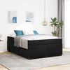 vidaXL Cadre de lit avec matelas Noir 140 x 200 cm Velours