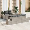 vidaXL Ensemble de canapé de jardin 6 pcs Gris clair et gris foncé