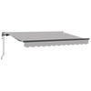 vidaXL Auvent R&eacute;tractable Gris clair 250 x 200 cm tissu