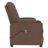 vidaXL Fauteuil inclinable &eacute;lectrique Marron Tissu