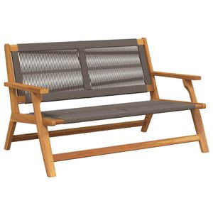 vidaXL Mobilier de jardin Gris 122 x 76 x 73 cm Bois d'Acacia Massif
