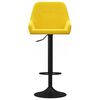vidaXL Tabourets de bar lot de 2 jaune moutarde velours
