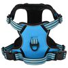 vidaXL Harnais pour chien avec laisse et collier r&eacute;glables bleu L