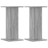vidaXL Supports de haut-parleurs 2 pcs gris sonoma bois d'ingénierie