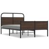 vidaXL Cadre de lit sans matelas 140x190 cm ch&ecirc;ne marron