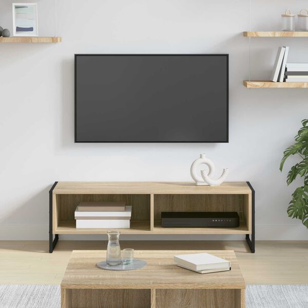 vidaXL Meuble TV Sonoma 100 x 36,5 x 30,5 cm Bois d'ing&eacute;nierie