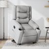 vidaXL Fauteuil inclinable &eacute;lectrique gris clair tissu