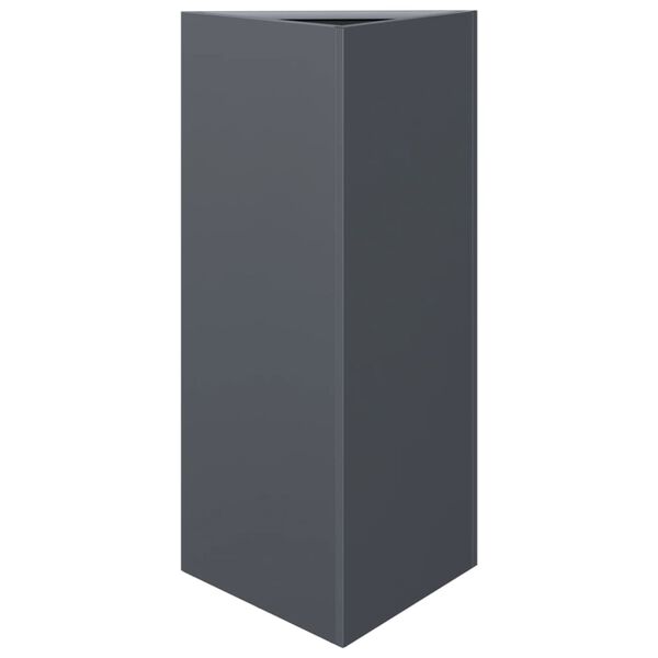 vidaXL Jardini&egrave;re anthracite triangulaire 40x34,5x70 cm acier