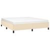 vidaXL Cadre de lit sans matelas cr&egrave;me 180x200 cm tissu