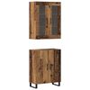 vidaXL Haut Armoire 2 pc Bois ancien 69,5 x 34 x 180 cm