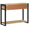 vidaXL Table console 100x35x75 cm bois de manguier massif brut