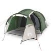 vidaXL Tente de camping tunnel 2 personnes vert imperm&eacute;able
