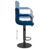 vidaXL Tabourets de bar lot de 2 bleu tissu