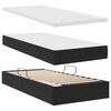 vidaXL Lit avec rangement et matelas Noir 90 x 190 cm Velours