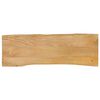 vidaXL Dessus de table 120x40x2,5 cm bord vivant bois massif manguier