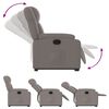 vidaXL Fauteuil inclinable taupe tissu