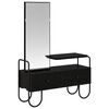 vidaXL Table de Toilette avec tiroir Ch&ecirc;ne noir Bois d'ing&eacute;nierie
