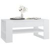 vidaXL Table basse blanc 102x55x45 cm bois d'ingénierie