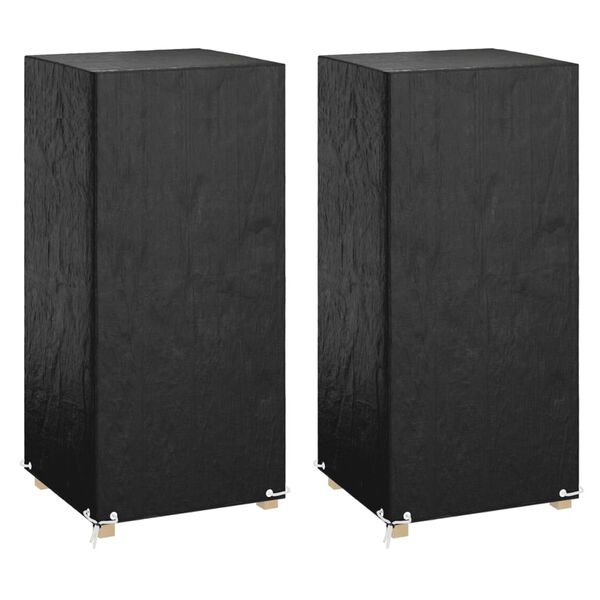 vidaXL Housses de chaise de jardin 2 pcs 8 &oelig;illets 75x70x140 cm PE