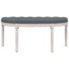 vidaXL Banc Gris foncé 110,5x45x49 cm Velours