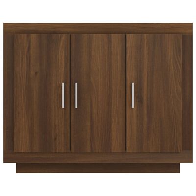 vidaXL Buffet Chêne marron 92x35x75 cm Bois d'ingénierie