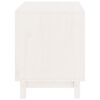vidaXL Niche pour chien Blanc 60x45x57 cm Bois de pin massif