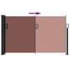 vidaXL Auvent lat&eacute;ral r&eacute;tractable marron 120x500 cm