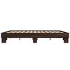 vidaXL Cadre de lit sans matelas ch&ecirc;ne marron 200x200 cm
