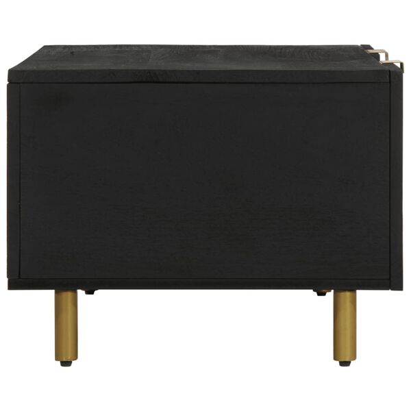 vidaXL Table basse noir 100x54x40 cm bois d'ing&eacute;nierie