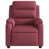 vidaXL Fauteuil de massage inclinable &eacute;lectrique Rouge bordeaux Tissu