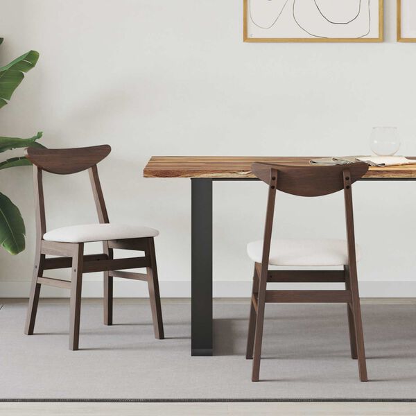 vidaXL Chaises de salle &agrave; manger 2 pcs Marron Clair 42 x 47.5 x 81 cm