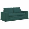 vidaXL Canap&eacute; 2 pcs Vert fonc&eacute; 182 x 80 x 82 cm tissu