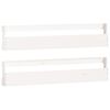 vidaXL &Eacute;tag&egrave;res &agrave; chaussures murales 2 pcs Blanc 110x9x23cm Pin massif