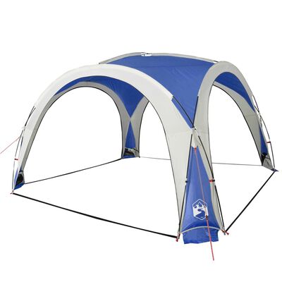 vidaXL Tente de réception bleu 360x360x215 cm 185T taffetas