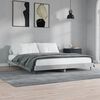 vidaXL Cadre de lit sans matelas gris b&eacute;ton 120x200 cm