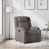 vidaXL Fauteuil inclinable Taupe Tissu