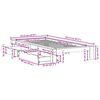 vidaXL Cadre de lit sans matelas 100x200 cm bois massif de pin