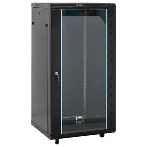 vidaXL Coffret de r&eacute;seau 22U 19" IP20 noir 60x60x120 cm