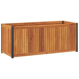 vidaXL Jardini&egrave;re 110x45x44 cm bois massif d'acacia et acier