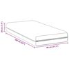 vidaXL Matelas Blanc 80 x 160 cm Ressort ensach&eacute;